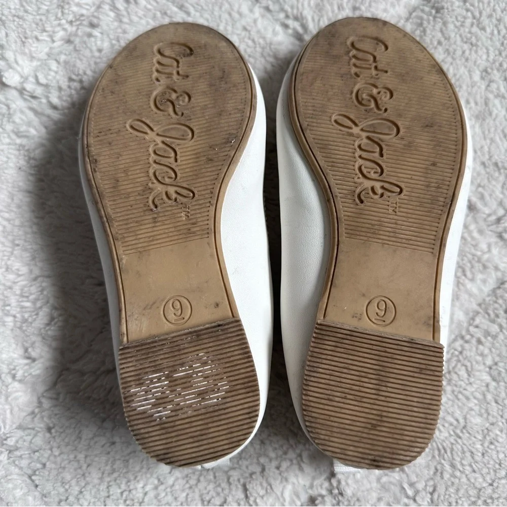 Cat & Jack | White Toddler Nora 2.0 Classic Ballet Flats | Size 9